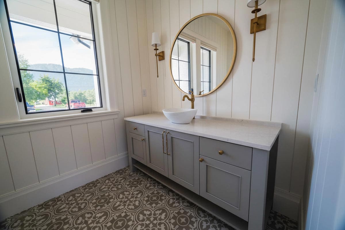 High-end bathroom renovation in the Fraser Valley by Batzbuild