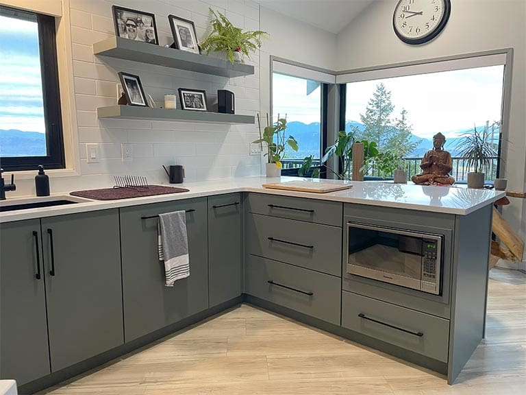 Cabinet painting Chilliwack kitchen