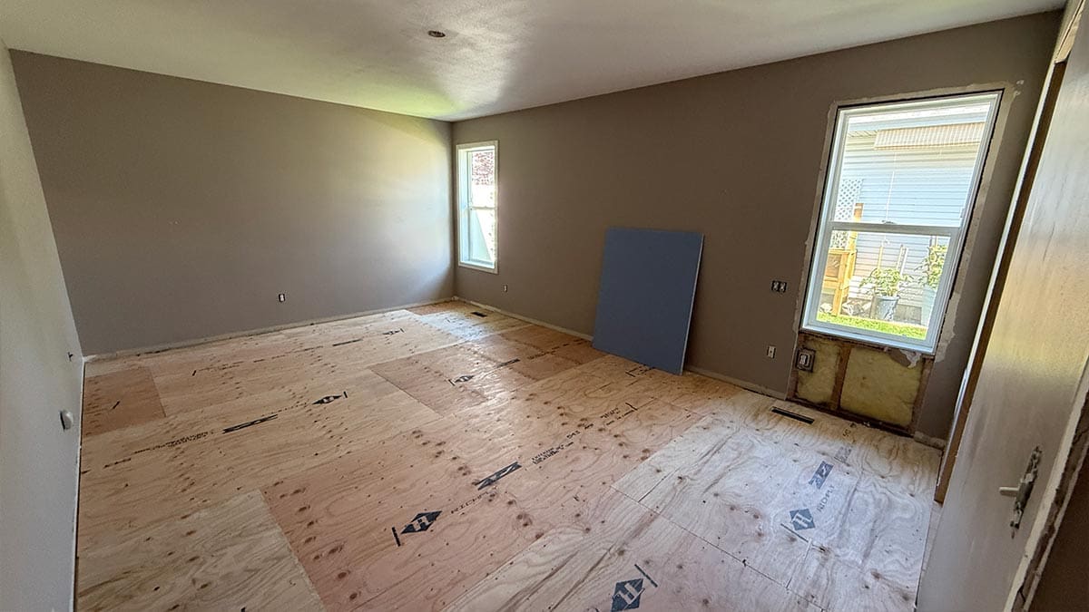 Bedroom renovation before Chilliwack