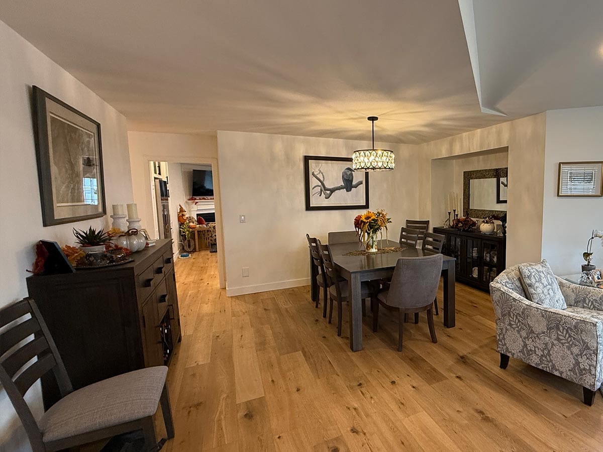 Dining room renovation after Chilliwack