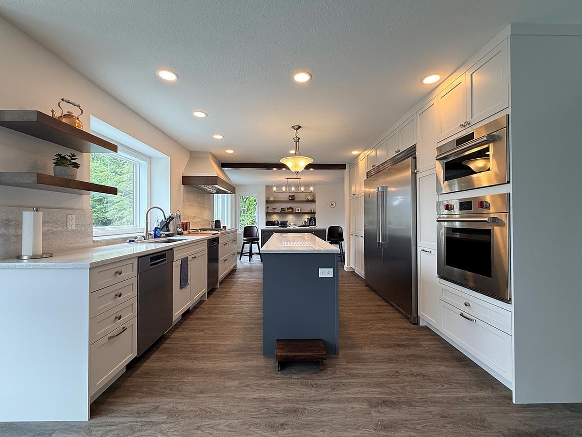 After kitchen renovation completed by Batzbuild in Chilliwack