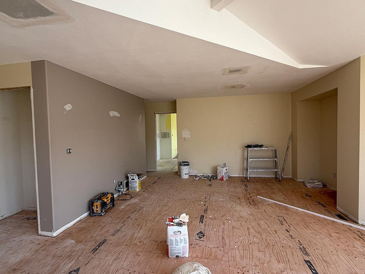 Dining room renovation before Chilliwack