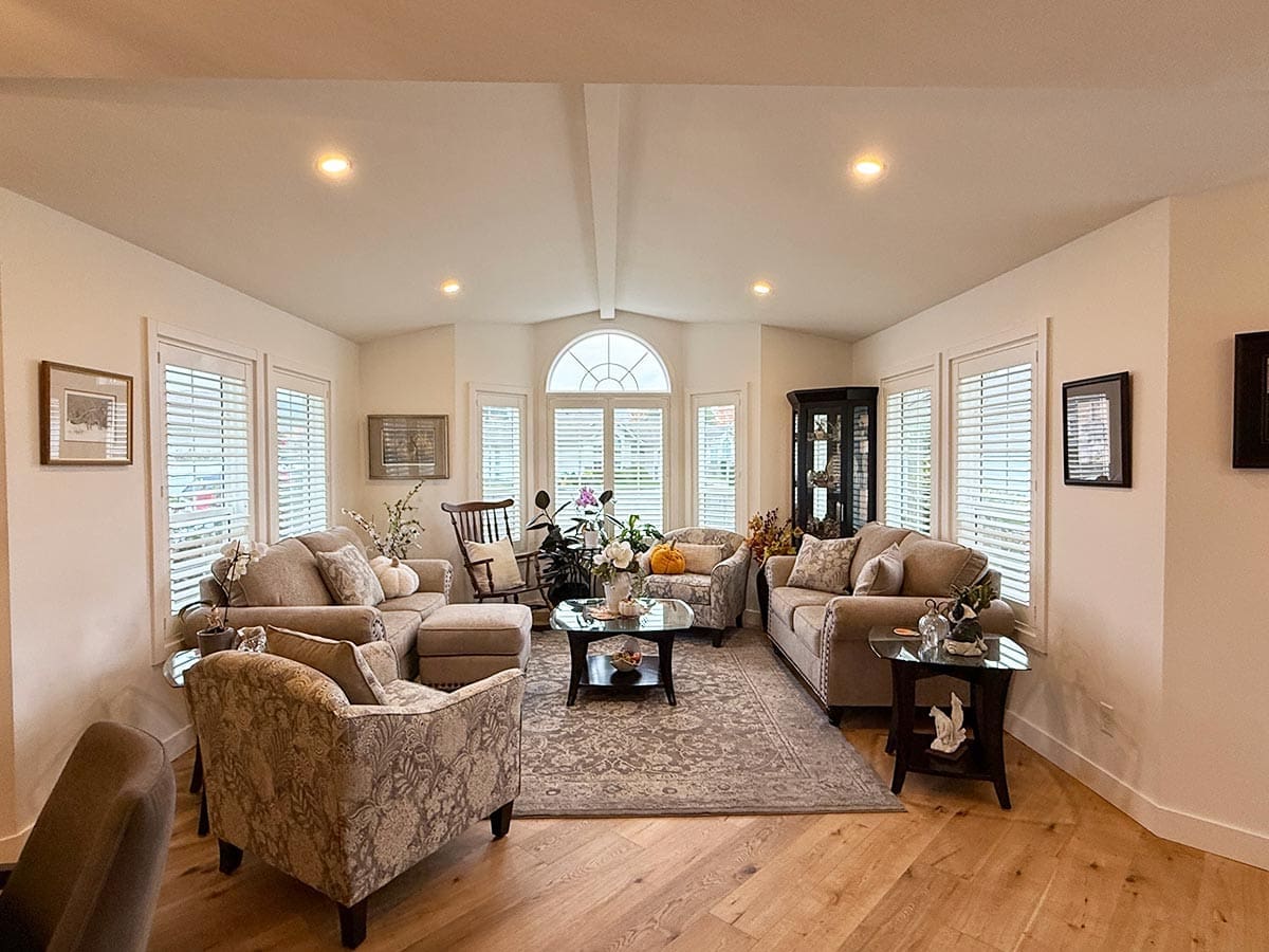 Living room renovation after by Batzbuild Chilliwack