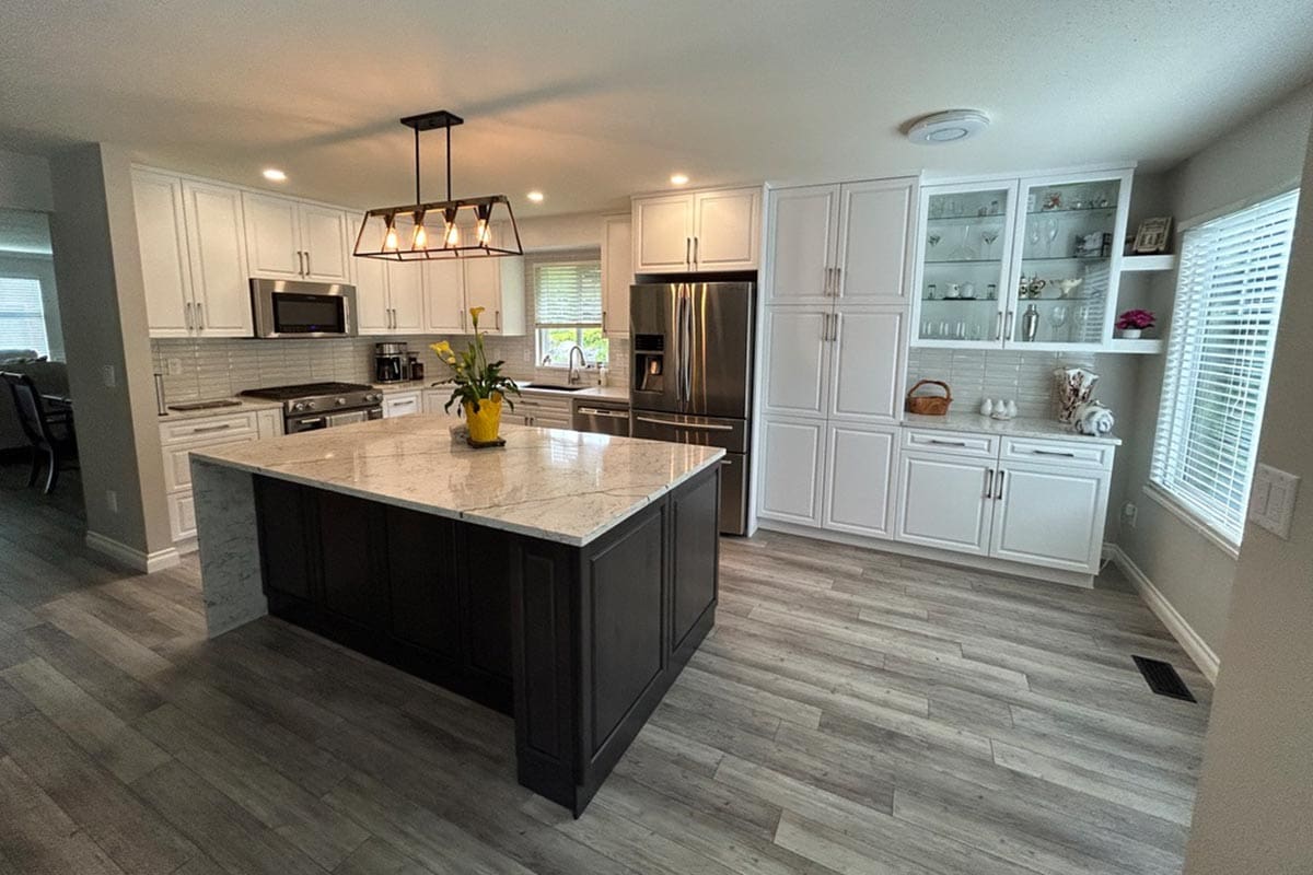 High-end bathroom renovation in the Fraser Valley by Batzbuild